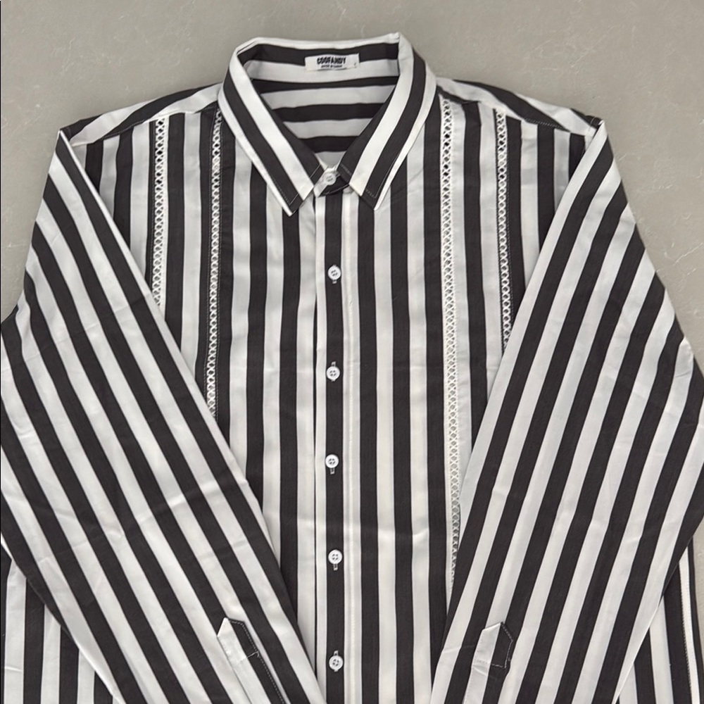 Classic Striped Men's Button-Down Shirt